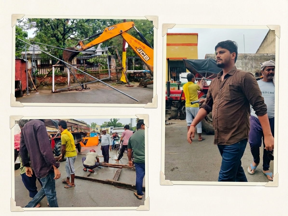 सावन से पहले नगर पालिका की कार्रवाई, नई सड़क-ददरी घाट से हटाया गया अतिक्रमण