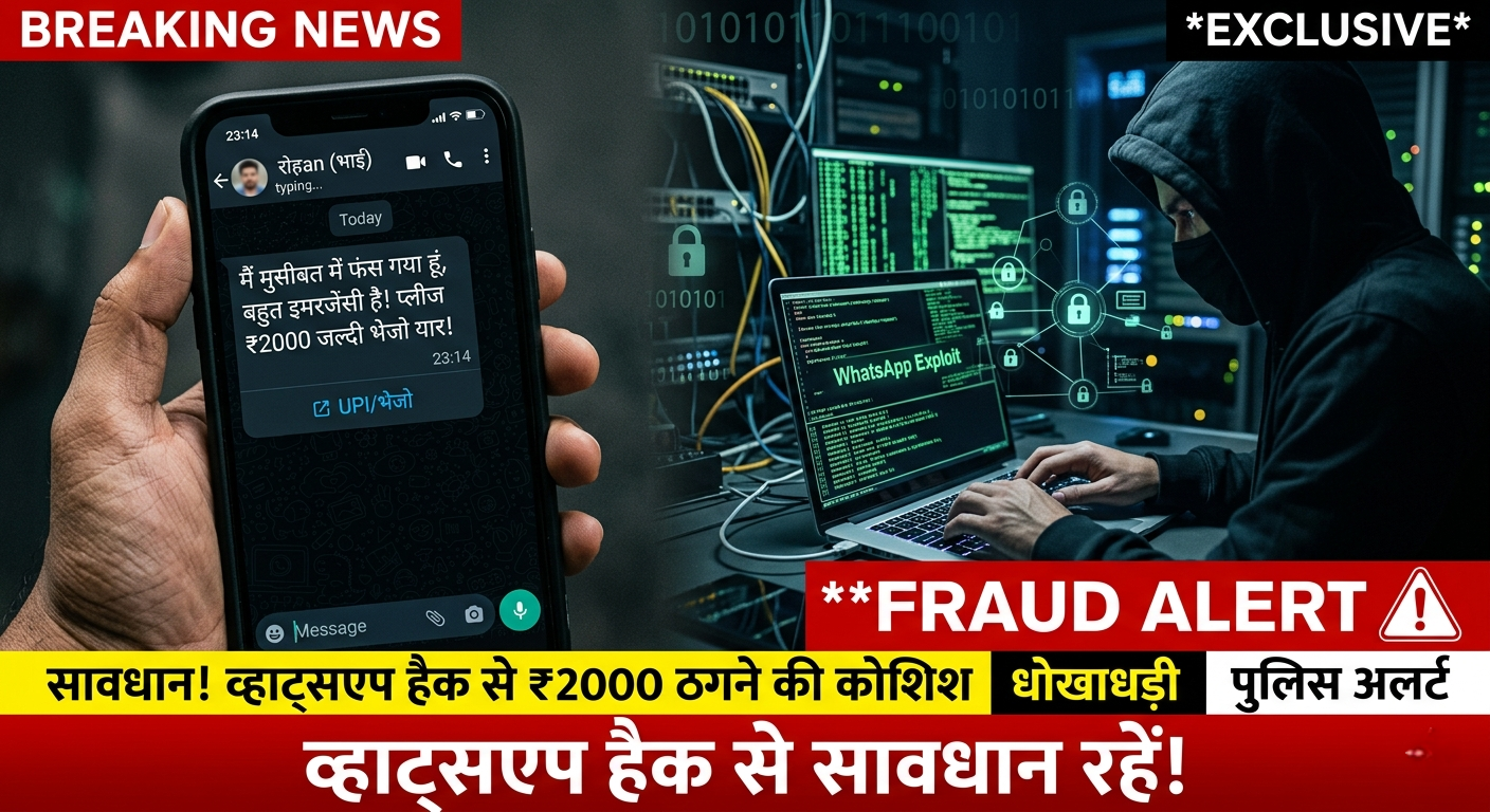 व्हाट्सएप हैक कर ठगी का प्रयास, लोगों से सतर्क रहने की अपील