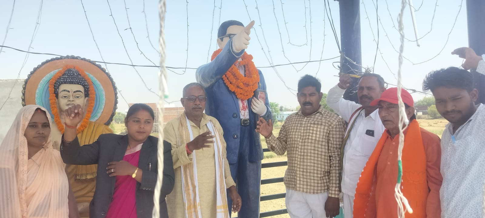 भाजपा ने धूमधाम से मनाई डॉ. अंबेडकर की 136वीं जयंती, जिले भर में दी गई श्रद्धांजलि