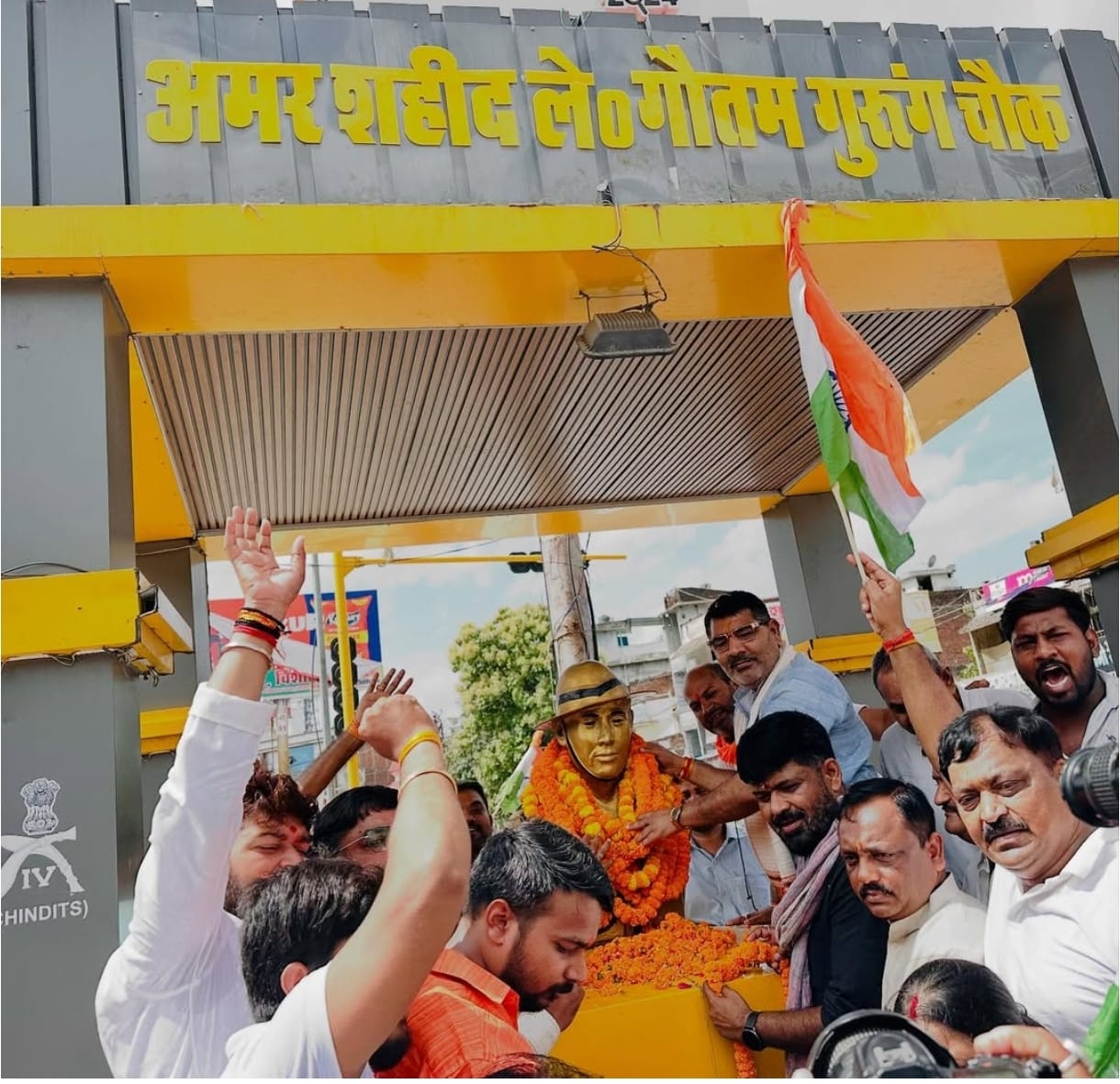 मालवीय नगर मंडल ने विजय दिवस पर शहीद लेफ्टिनेंट गौतम गुरुंग को श्रद्धांजलि दी